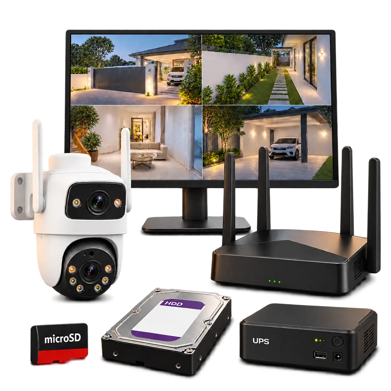 ກ້ອງວົງຈອນ, Router, ຈໍຄອມພິວເຕີ ແລະ ອຸປະກອນເສີມ